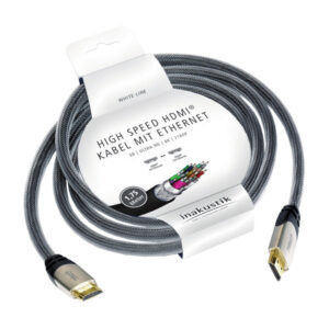 In-Akustik HDMI kabelis WhiteLine High Speed, 1.75 m