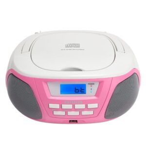 AIWA pārnēsājamais bezvadu boombox BBTU-300, rozā