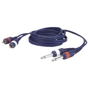 DAP audio kabelis 2 mono ligzda — 2 RCA FL23150, 1.5 m