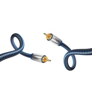 In-Akustik Sabvūfers koaksiālā kabeļa Premium Sub-Mono, RCA - RCA, 3 m